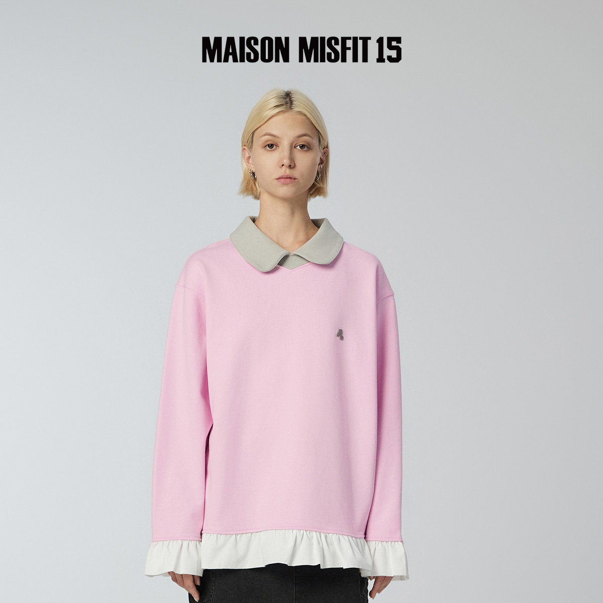 MMXV潮牌POLO领荷叶边卫衣23秋