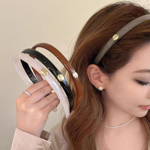 发箍亚克力简约气质金标防滑带齿