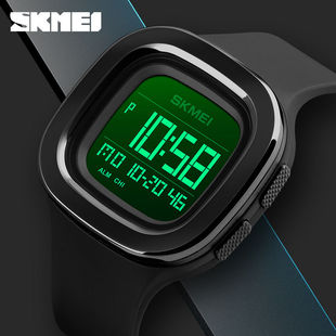 时刻美Skmei手表男学生韩版简约大表盘运动夜光防水电子手表1580