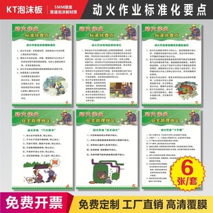 动火作业标准化要点电焊动火作业十不烧安全管理规定宣教挂图电焊作业注意事项警示牌宣传标语安全操作规程