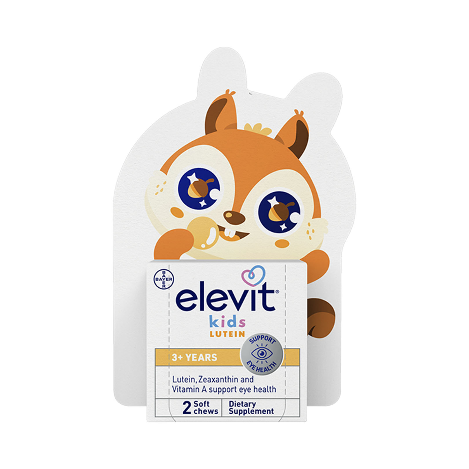 【补拍链接】elevit爱乐维儿童叶黄素护眼酪*2粒装