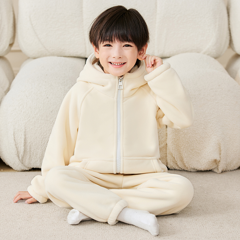 儿童加厚冬款加绒套装