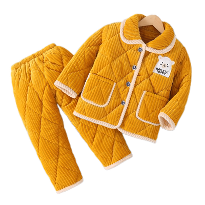 白乐兔夹棉三层加厚款睡衣