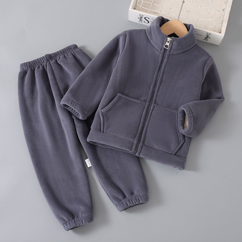 冬季儿童加绒加厚睡衣