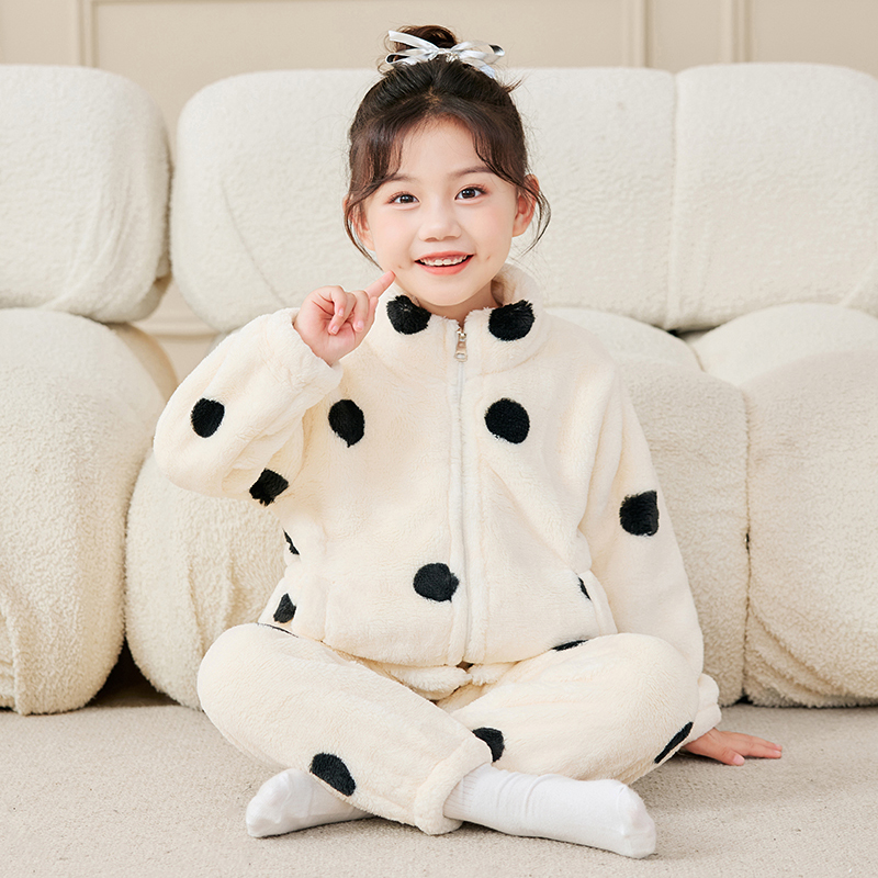 亲子秋冬加厚外出套装