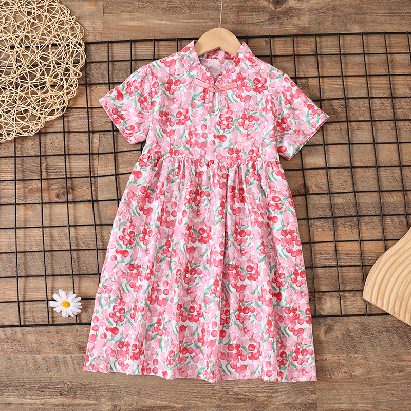 女童夏季棉绸睡裙家居服