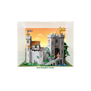 POP适用乐高10305狮子骑士城堡展示盒亚克力积木模型透明收纳防尘