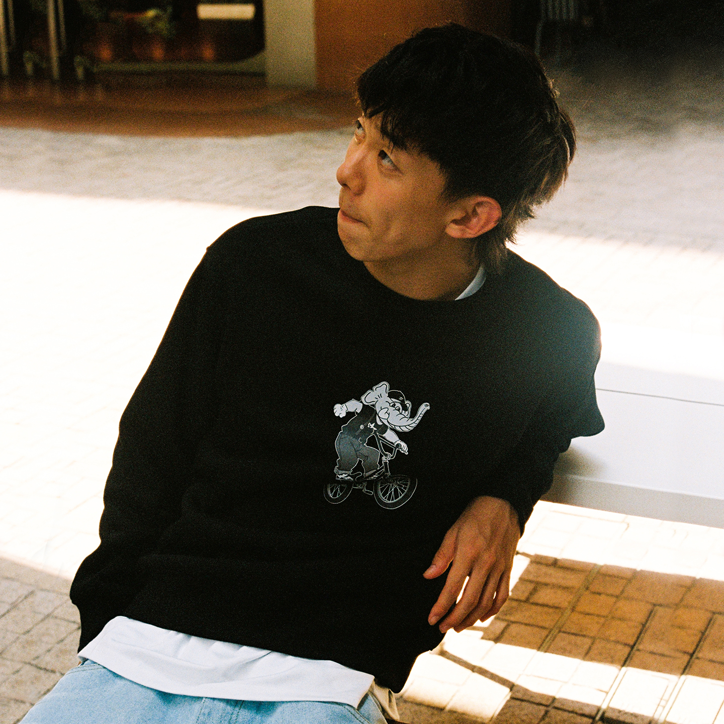 MindError小象BMX印花圆领卫衣