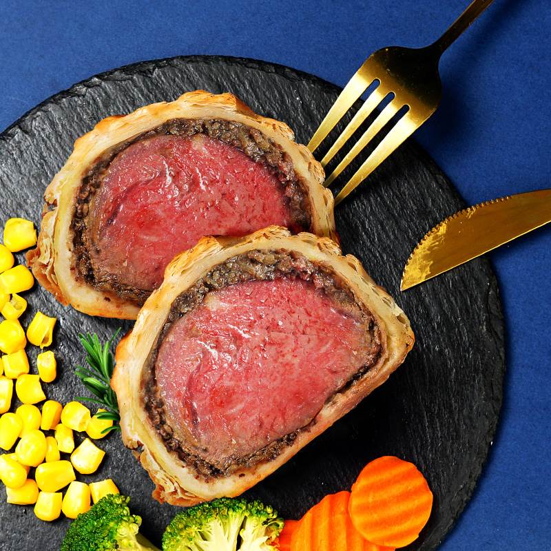 惠灵顿牛排半成品烤箱食物半成品堡惠林顿牛排食材加热家用