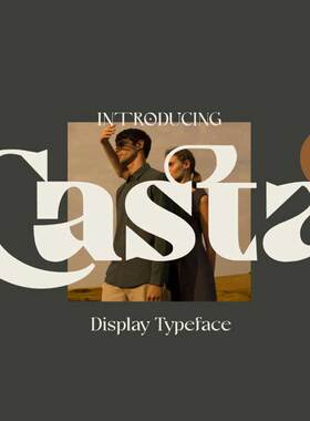 Casta全套54otf  潮流简约时尚经典现代海报艺术潮酷英文字体素材