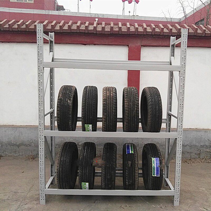 高档轮胎货架展示架放轮胎货架展示架加厚上墙拆装轮胎架子货架收