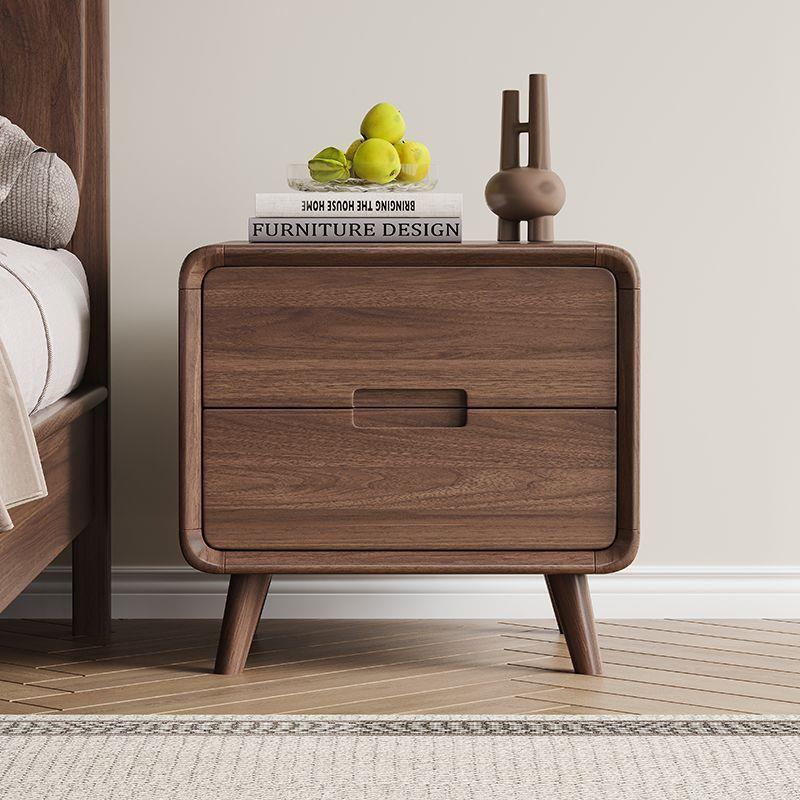 清仓捡漏北美黑胡桃木床头柜全实木床头柜极简床边柜收纳柜家具