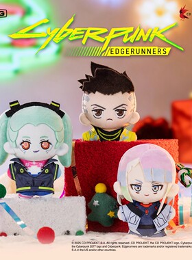 正品POPMART泡泡玛特共鸣赛博朋克:边缘行者系列毛绒挂件潮玩礼物