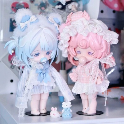 正品COME4FREE奶糕梦境泡芙系列盲盒12分可动人偶换装BJD娃娃摆件