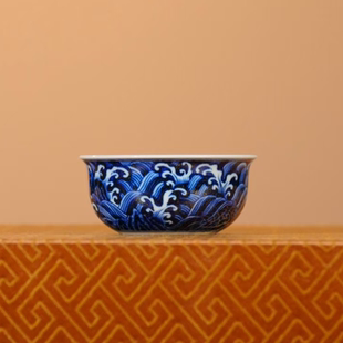 占春生窑丨江崖海水杯 75ML茶具茶杯茶具套餐2025新款家用茶具