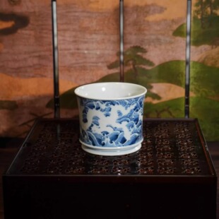 逸古堂雕刻龙纹竹节杯景德镇陶瓷女士个人专用2025新款高端