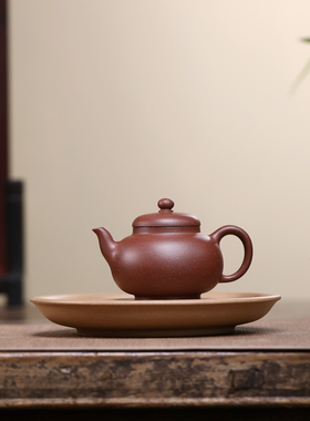 JCY-0342非遗正品手工 季畅园 宫灯-紫泥-130cc宜兴壶