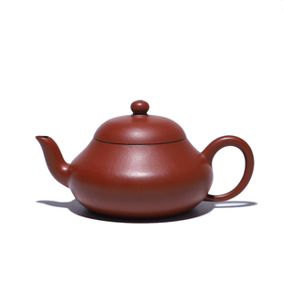 大吉羊 宜兴紫砂壶茶壶 原矿朱泥薄胎矮梨形120ml徐雅