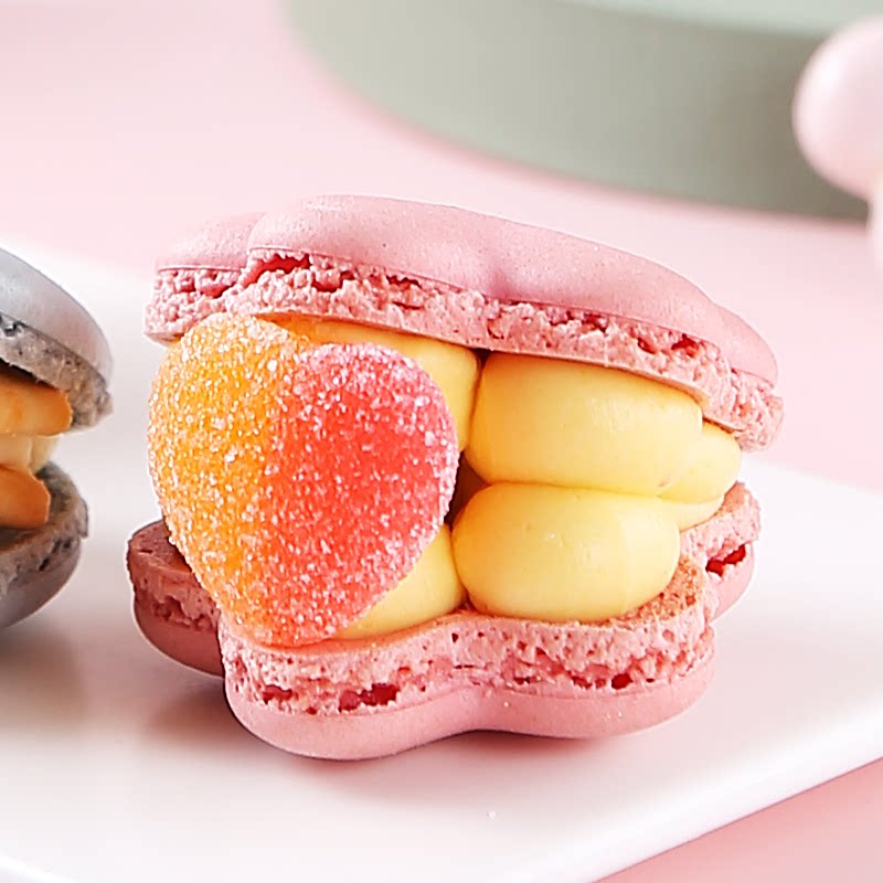 歌德流星花花马卡龙夹心饼干甜品胖卡龙零食下午茶甜点礼盒装糕点