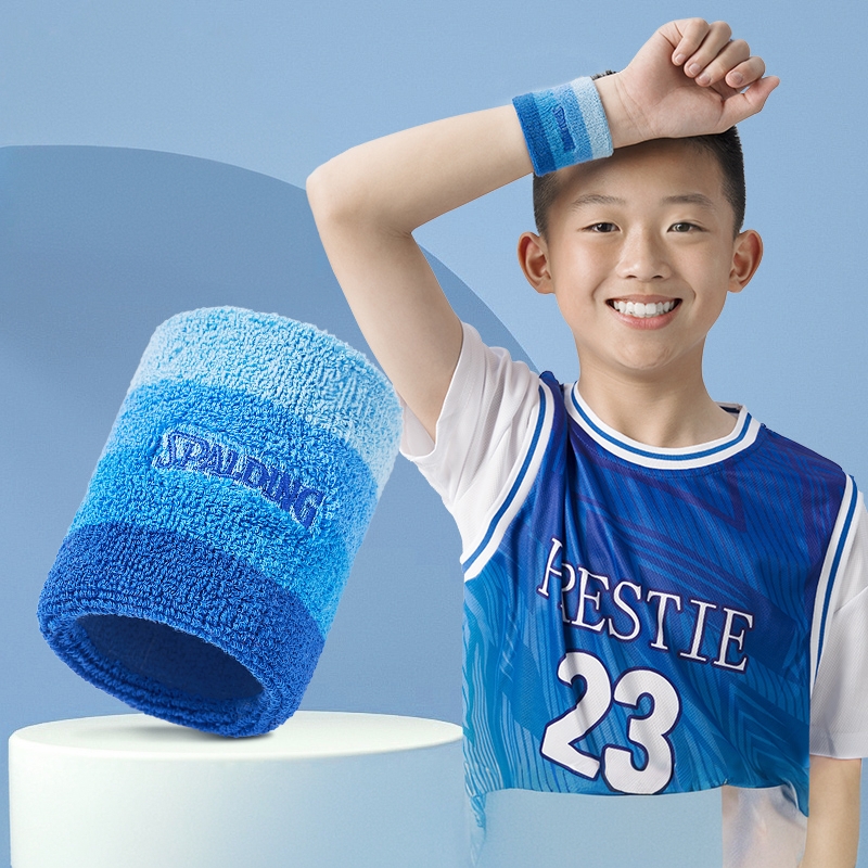 斯伯丁儿童护腕专用运动擦汗手腕巾吸汗篮球运动羽毛球小孩网球