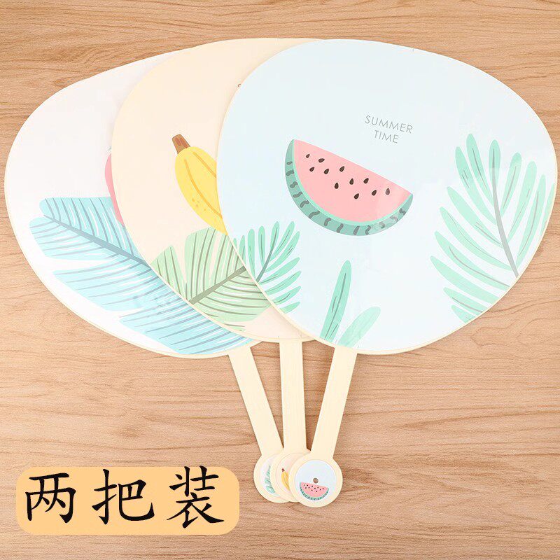 圆形大号手拿扇 扑扇清凉扇手摇扇子夏季卡通扇子