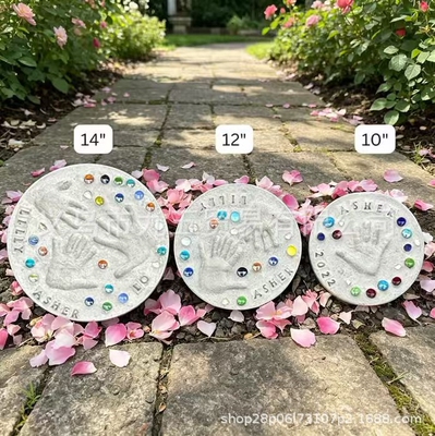 跨境新品Handprint Stepping Stone Kit脚印踏脚石