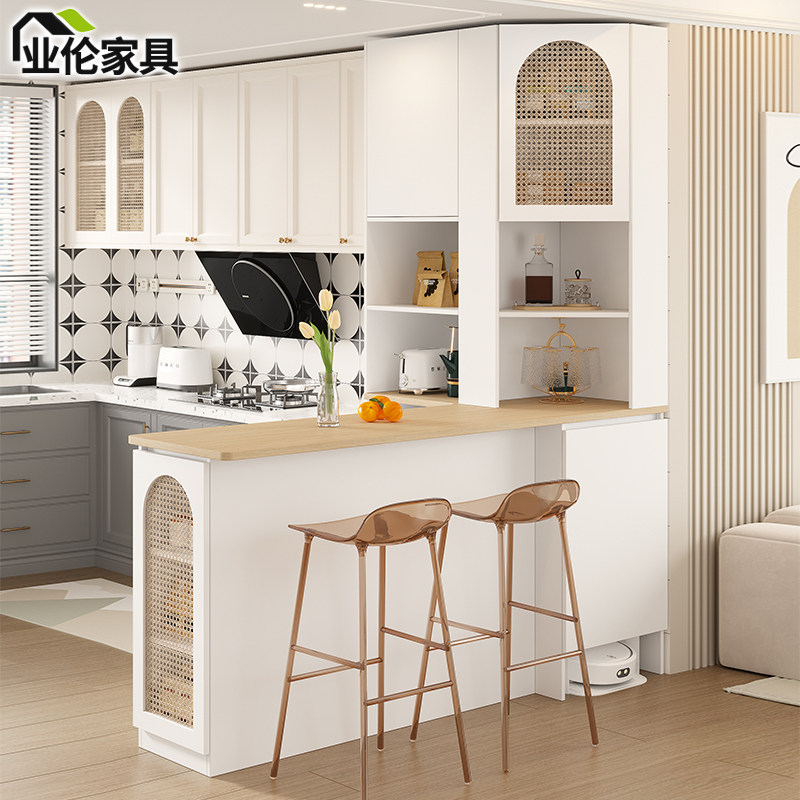 现代简约客厅餐厅转角吧台餐边柜一体隔断吧台桌玄关柜酒柜3G343,住宅家具,餐边柜,淘宝优惠券,粉丝福利购,淘宝优惠卷