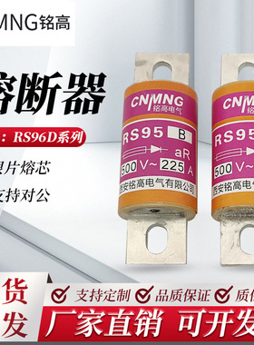 半导体设备保护用快速熔断器RS95BAC500V225A圆管螺栓连接熔断体