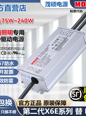 茂硕X6E-G防水输入宽压工业道路灯照明0-10VPWM调光电源LED控制器