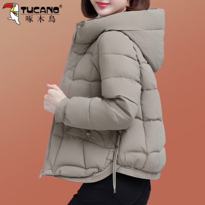啄木鸟女士棉服冬季2025新款中年妈妈装时尚洋气加厚保暖夹棉外套