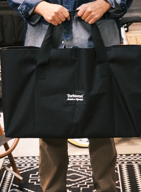 Toriexon战术收纳包网格桌露营桌子收纳袋黑色户外野营大容量储物