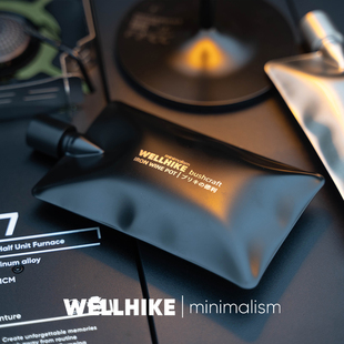 WELLHIKE户外流体酒壶304不锈钢便携金属BC露营古风随身小酒精壶