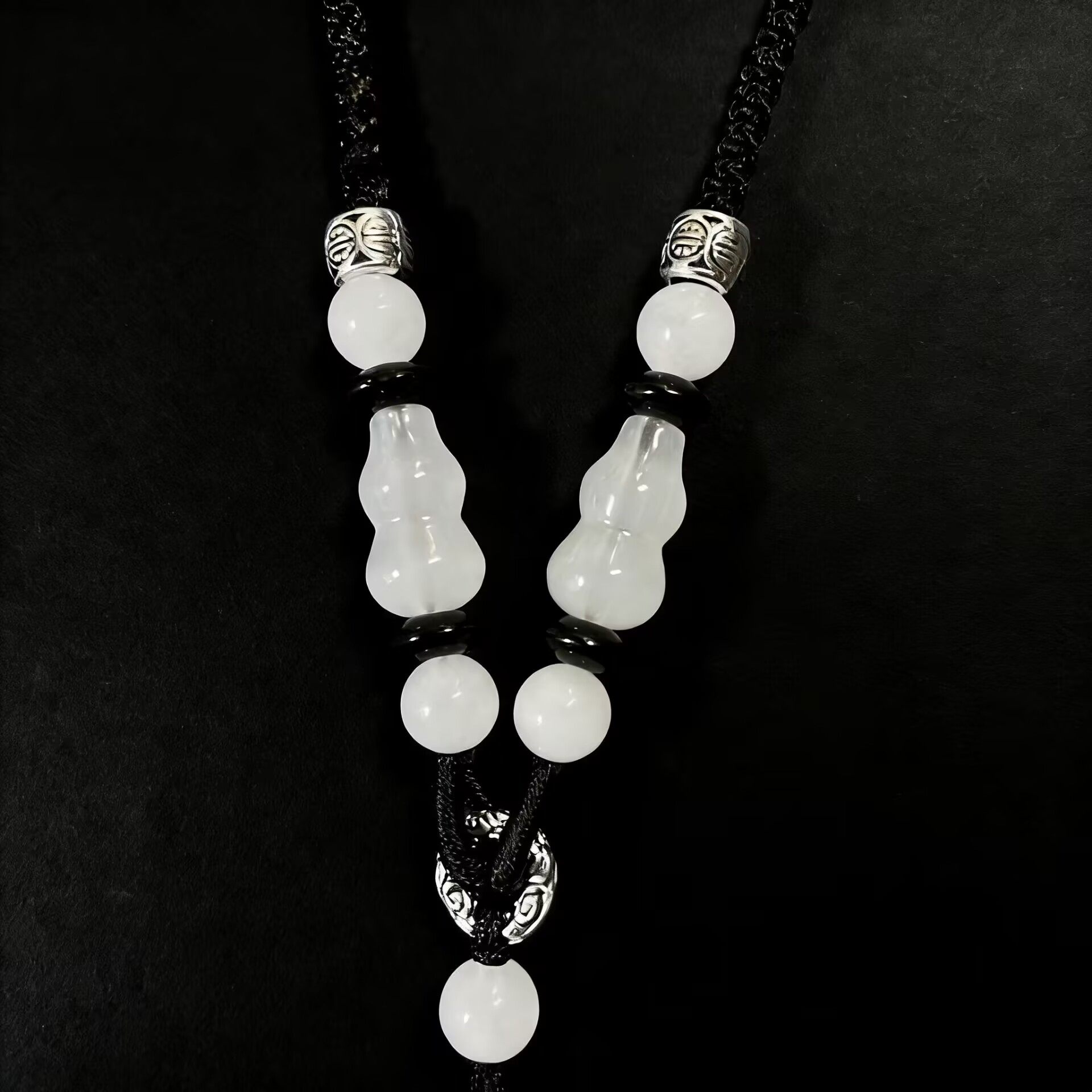 高端吊坠和田色玉挂绳挂件葫芦玉石绳子手工编织观音男女款调节款,饰品/流行首饰/时尚饰品新,绳,淘宝优惠券,粉丝福利购,淘宝优惠卷