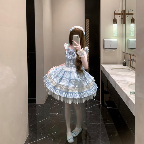 胜清冰蓝序曲全款夏季日常Lolita