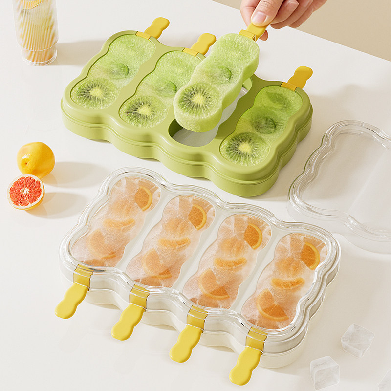 海盐夏天雪糕模具食品级软胶家用冰箱自制冰棒冰糕冰淇淋冰棍制冰