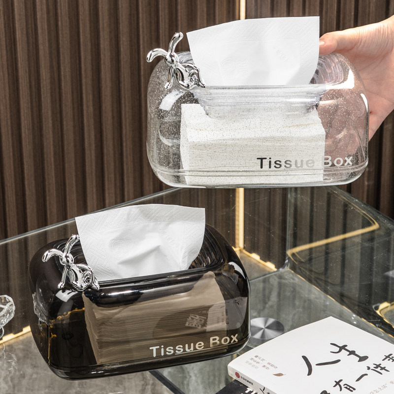 客厅茶几纸巾盒桌面纹抽纸盒家用透明纸巾盒轻奢创意纸巾盒摆件,收纳整理,纸巾盒,淘宝优惠券,粉丝福利购,淘宝优惠卷