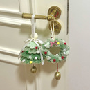 扭扭棒圣诞树挂件手工diy雪花苹果圣诞树材料包车挂装 饰节日礼物