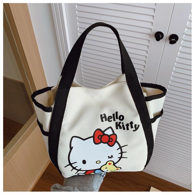 Kitty猫卡通便当包可爱学生上班族大容量外出通勤出差便携手提袋