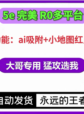 CS2/R0/5e/完美/官匹/ai吸附/小地图雷达红点/主播同款辅助上分工