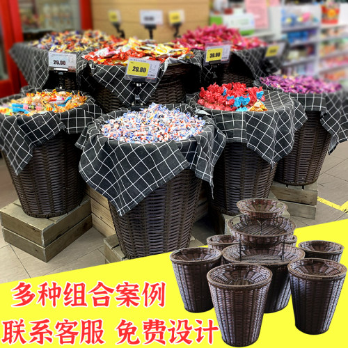 超市专用果蔬堆头篮水果展示篮