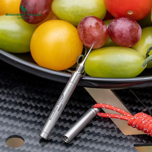 必唯纯钛户外多功能小工具钛牙签