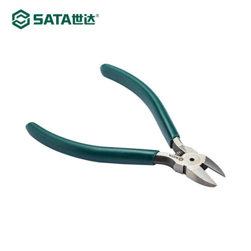 世达（SATA）工具铬钒钢钳子5寸70632电子剪切钳4寸70631剪线钳多