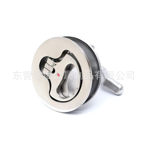 316不锈钢厚垫片圆锁游艇船用地板锁红点地板锁地板扣箱盖门