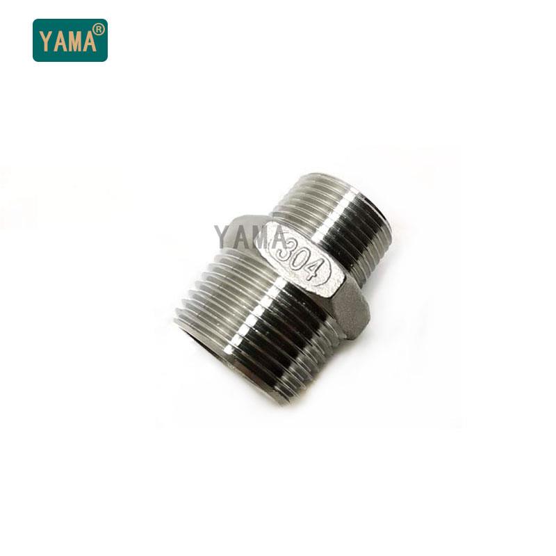 外丝螺纹大小头304不锈钢六角变径6分变4分异径扣丝管件直通接头