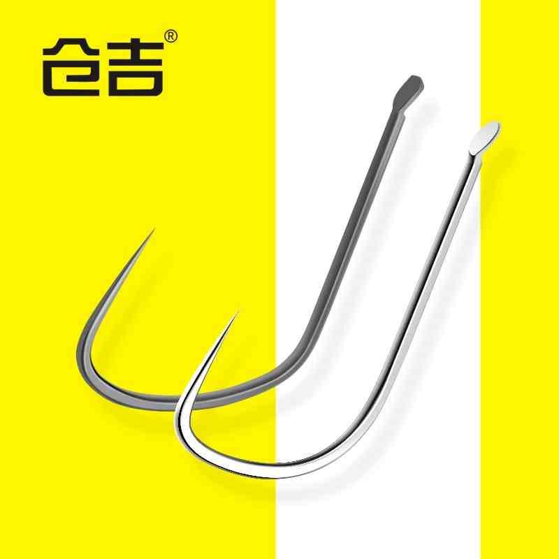 仓吉鱼钩袖钩无倒刺鲤鱼钩 专用竞技黑坑野钓盒装鱼钩飞磕鲫鱼钩图片