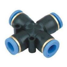 气动快速快插接头PU十字四通PZA8 6 4 10 12插4 6 8 10 12mm气管