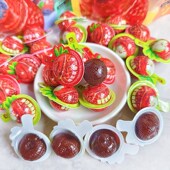 爆浆山楂夹心蓝莓k草莓秋梨百香果两个宝贝山楂蜜饯酸甜零食袋装