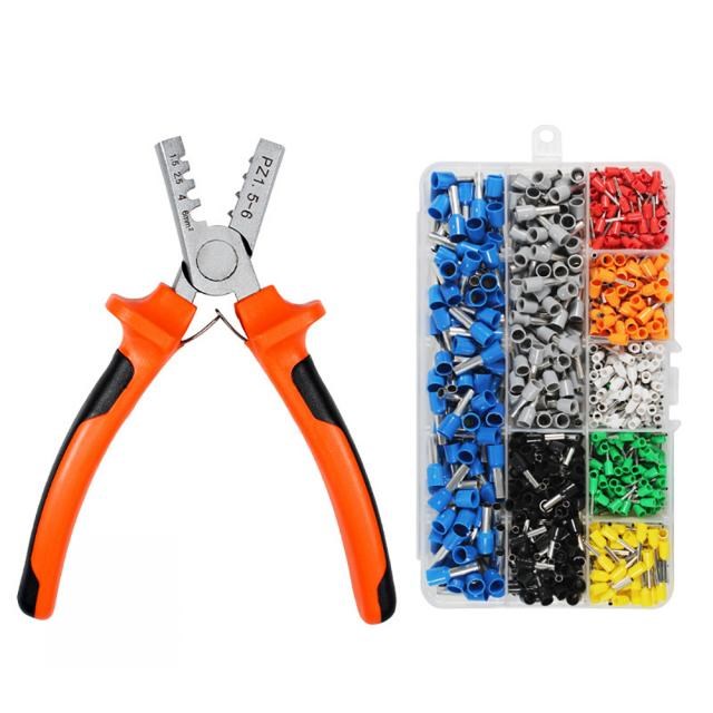 1pc Orange Crimper Plier Set Tubular terminal mini electrica