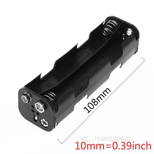 Battery Box Long Strip 8x AA Case Holder 12V Double Side Bac