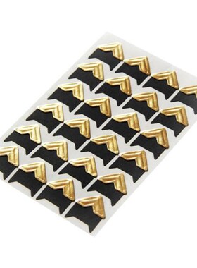 24Pcs Photo Corners Sheet Ornaments Accessory Kraft Paper DI